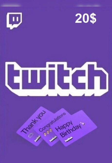Twitch Gift Card 20 USD - twitch Key - UNITED STATES