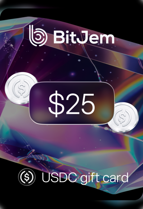 BitJem Crypto Gift Card USDC 25 USD - BitJem Key