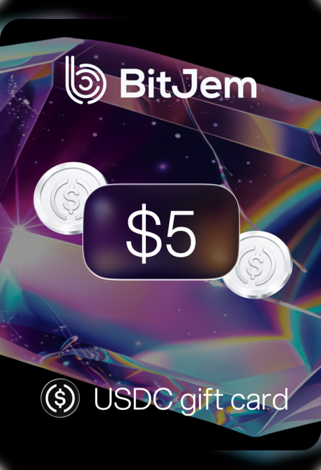 BitJem Crypto Gift Card USDC 5 USD - BitJem Key