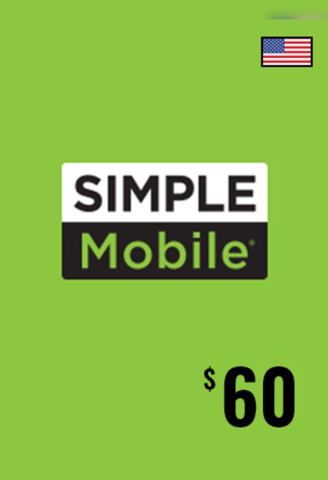 Simple Mobile Prepaid Plan 60 USD - SimpleMobile Key - UNITED STATES
