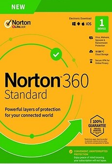 Norton 360 Standard Non-Subscription - (1 Device, 1 Year) - NortonLifeLock Key EUROPE