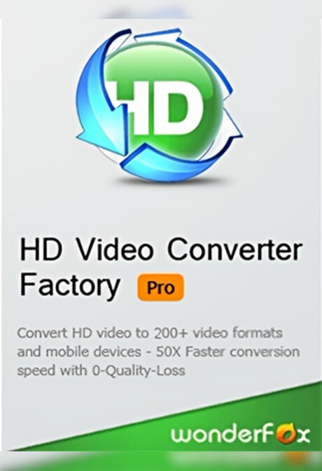 HD Video Converter Factory Pro (PC) (1 Device, Lifetime) - Wonderfox Key - GLOBAL