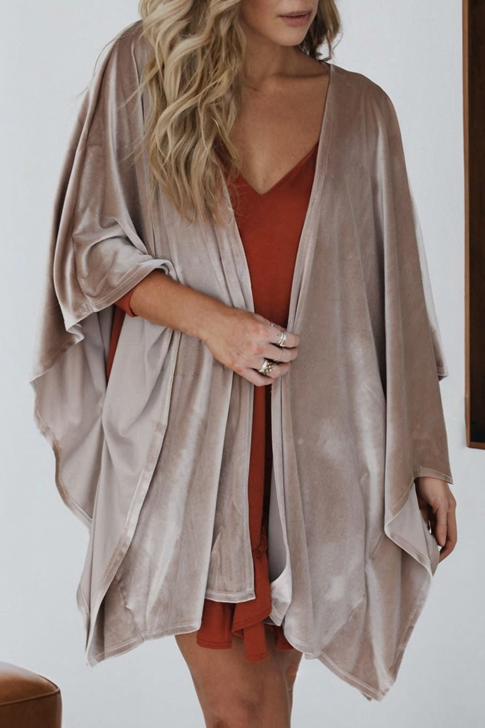 Pièce mode femme velours — gris