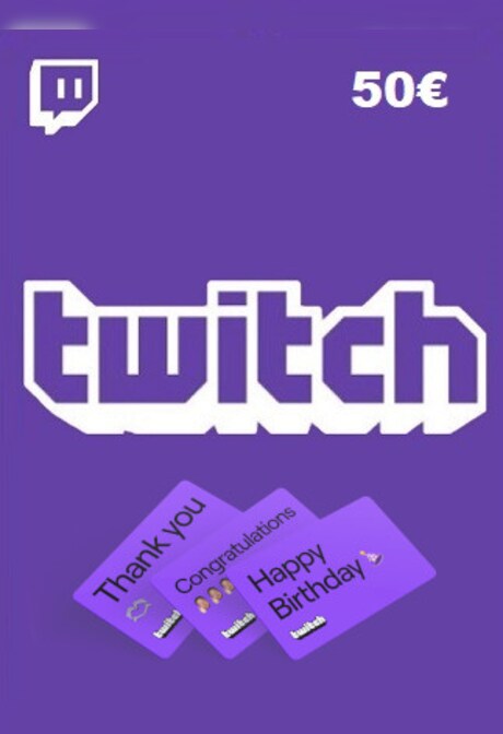 Twitch Gift Card 50 EUR - twitch Key - AUSTRIA