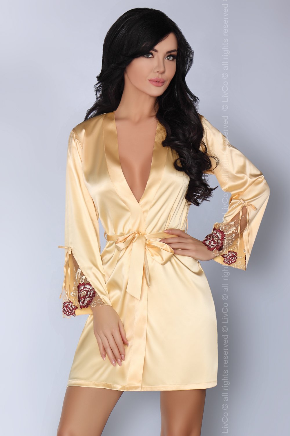 Corset femme Livia Corsetti Fashion Peignoir Peignoir — jaune
