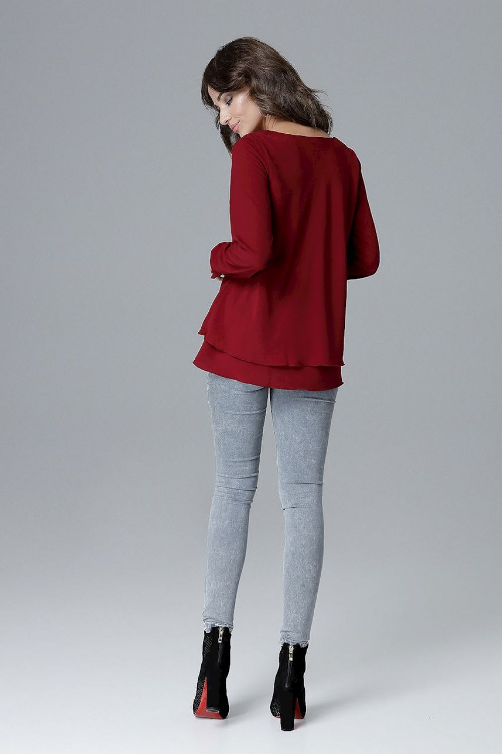 Blouse femme Lenitif Chemisier Chemisier — rouge