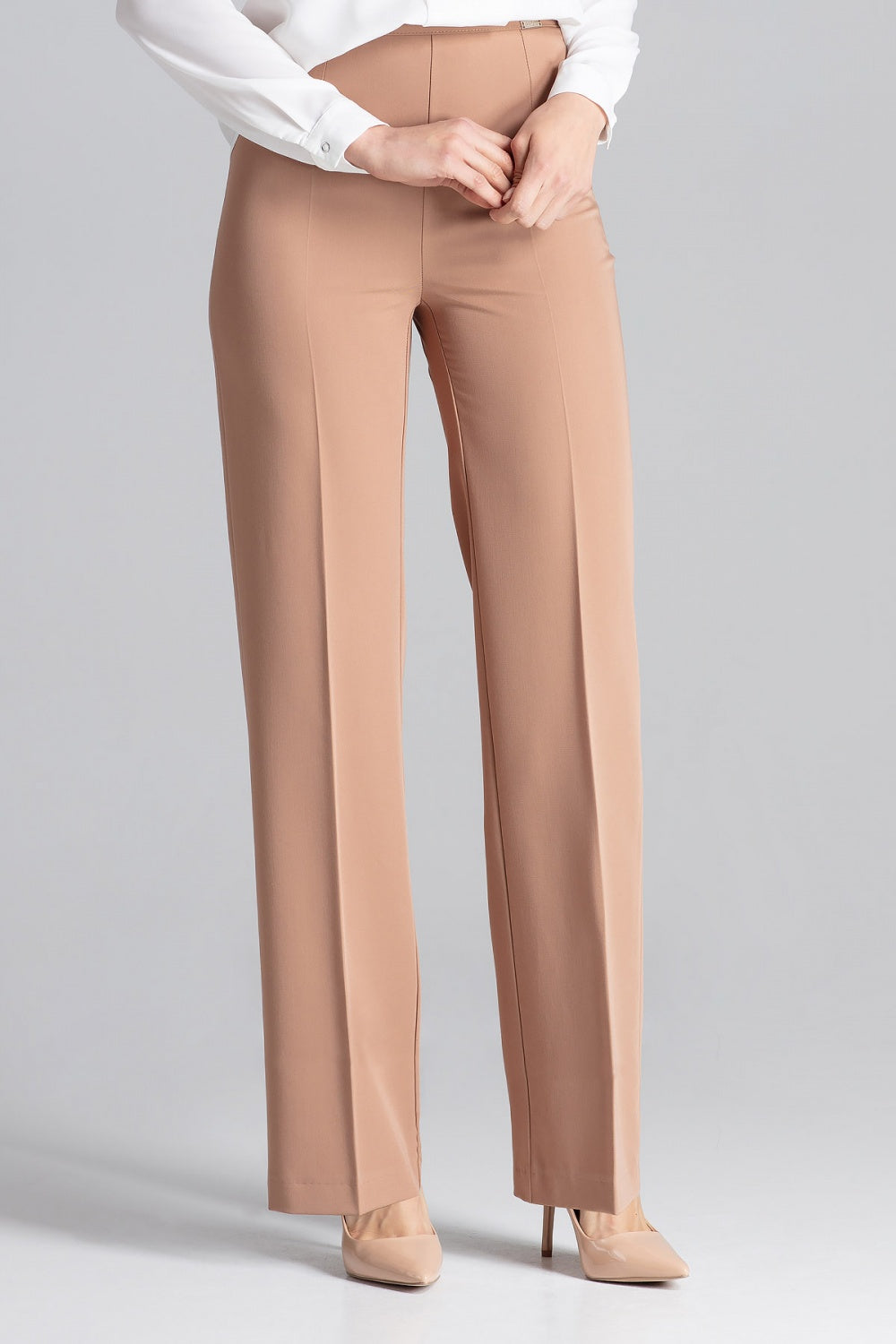 Chaussures à talons femme Figl Pantalon Long Pantalon — brun