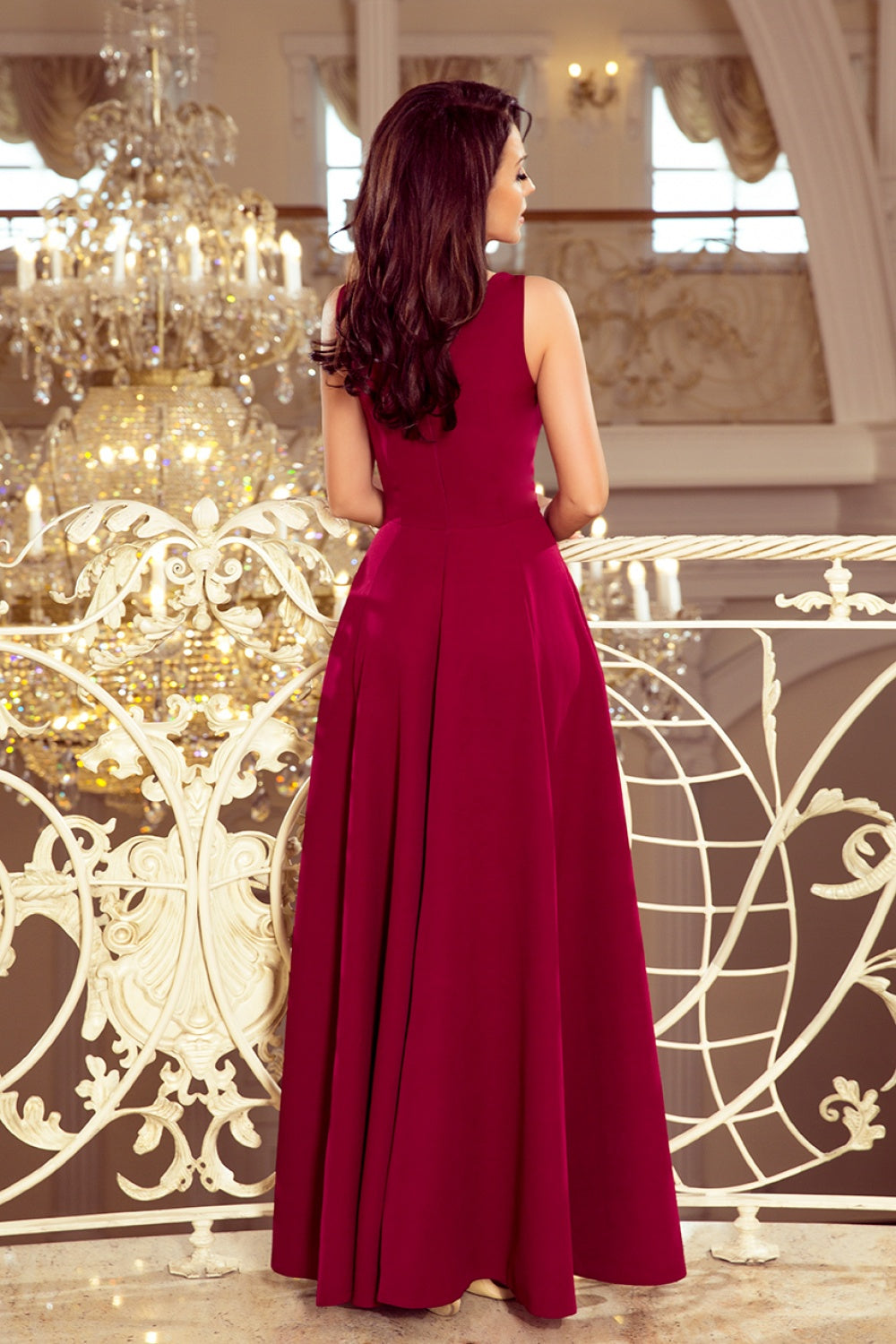 Robe femme Numoco Longue Longue — rouge