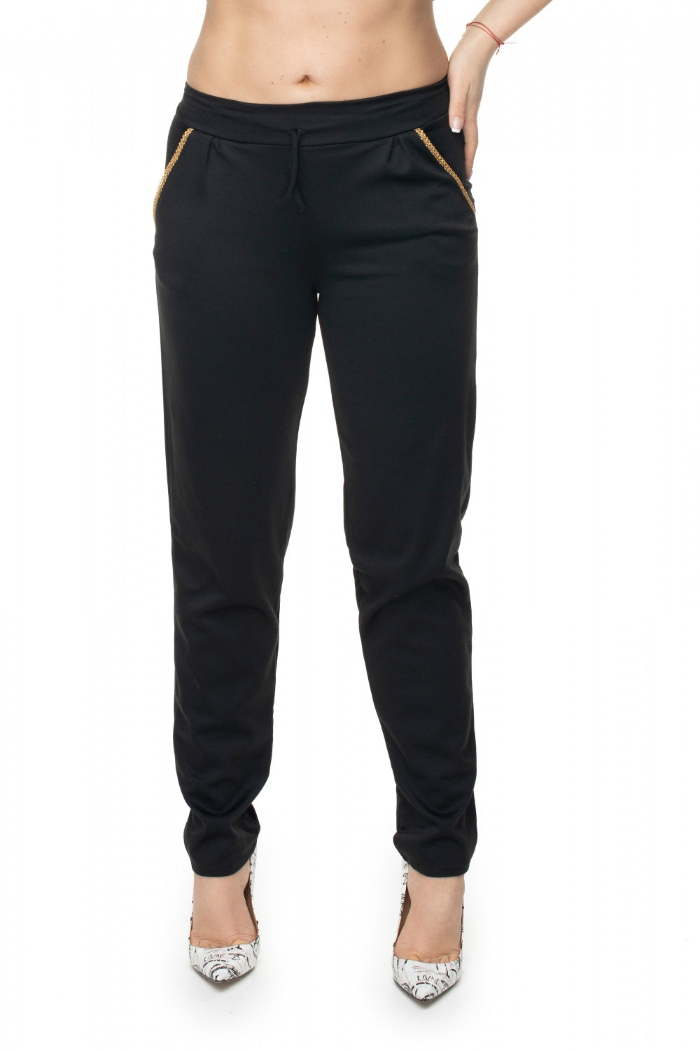 Chaussures à talons femme PeeKaBoo Pantalon Long Pantalon — noir