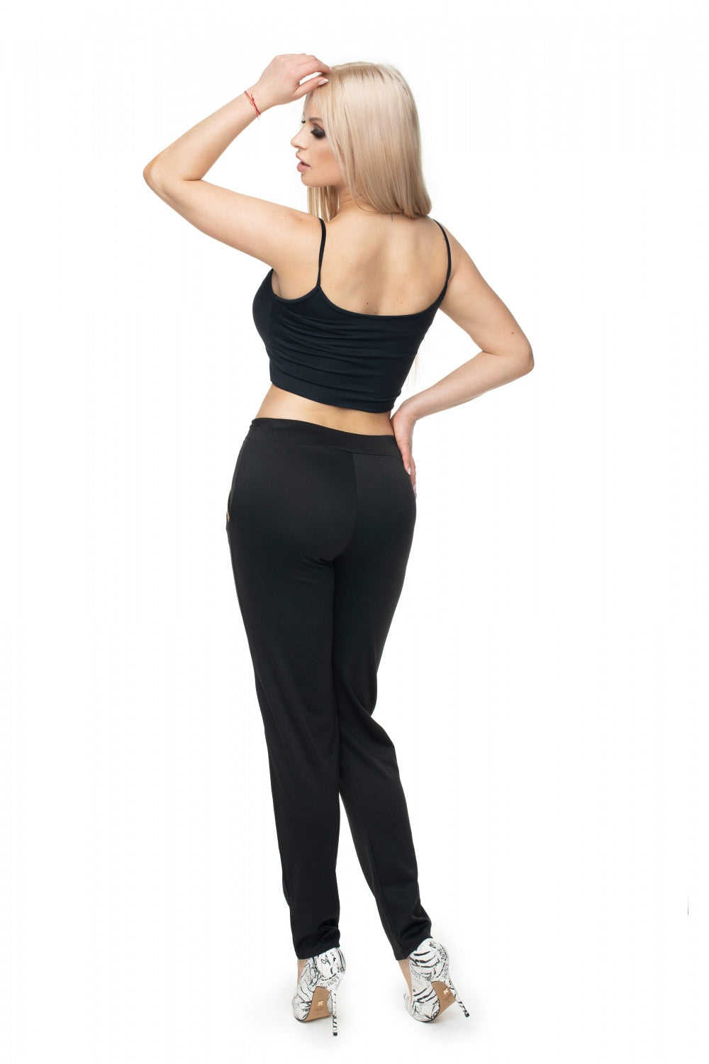 Chaussures à talons femme PeeKaBoo Pantalon Long Pantalon — noir