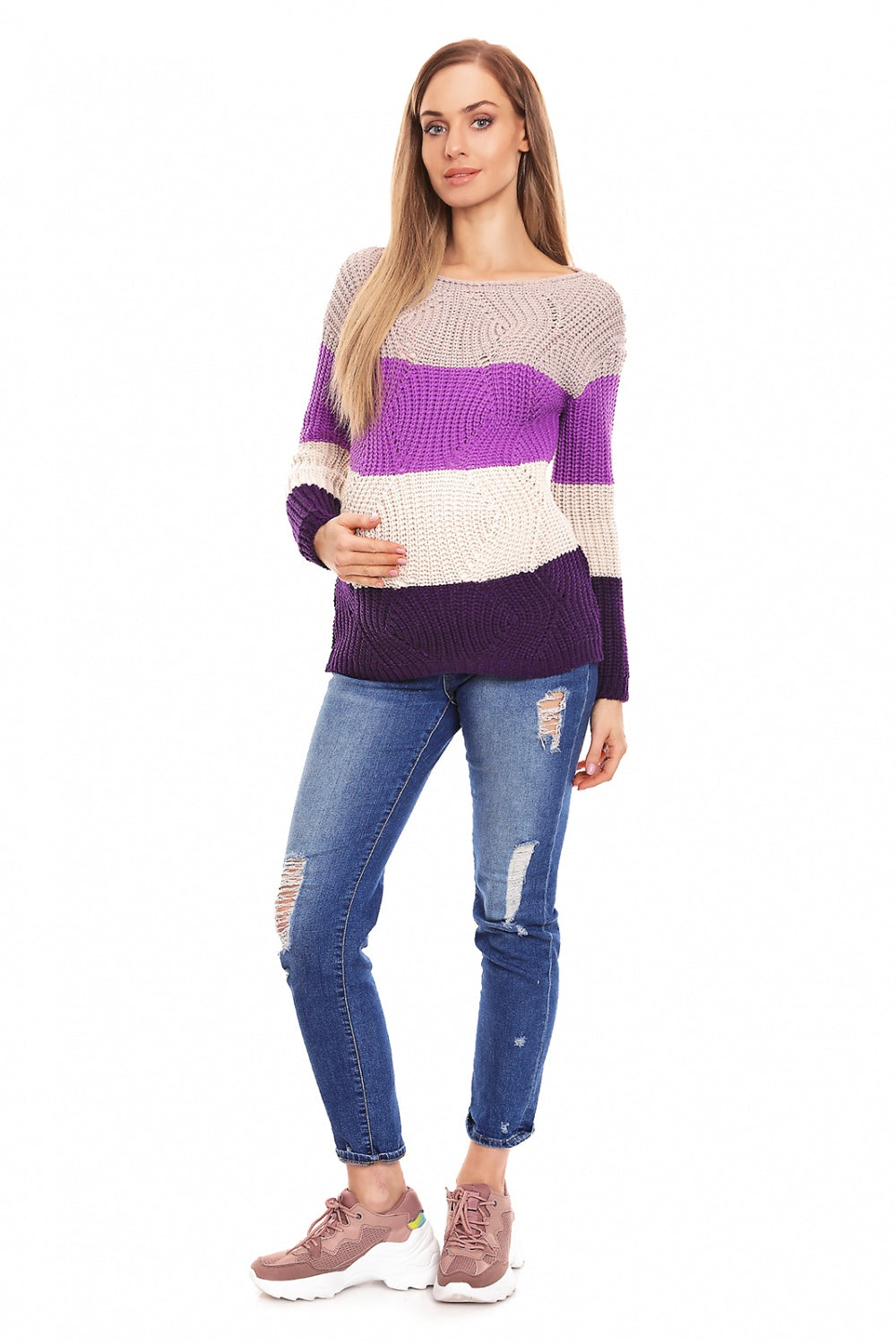Chandail grossesse femme PeeKaBoo — multicouleur