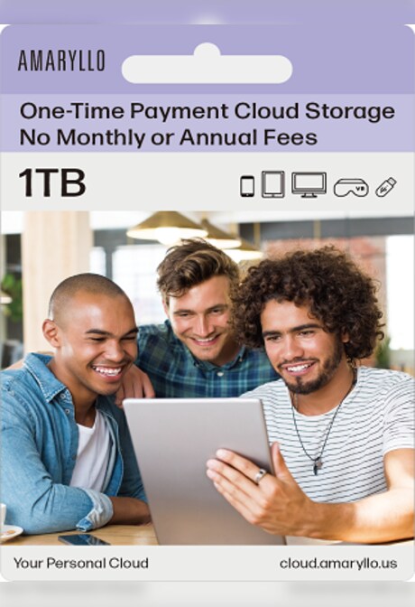 Amaryllo Cloud One-Time Payment Gift Card 1 TB - Amaryllo Key - GLOBAL