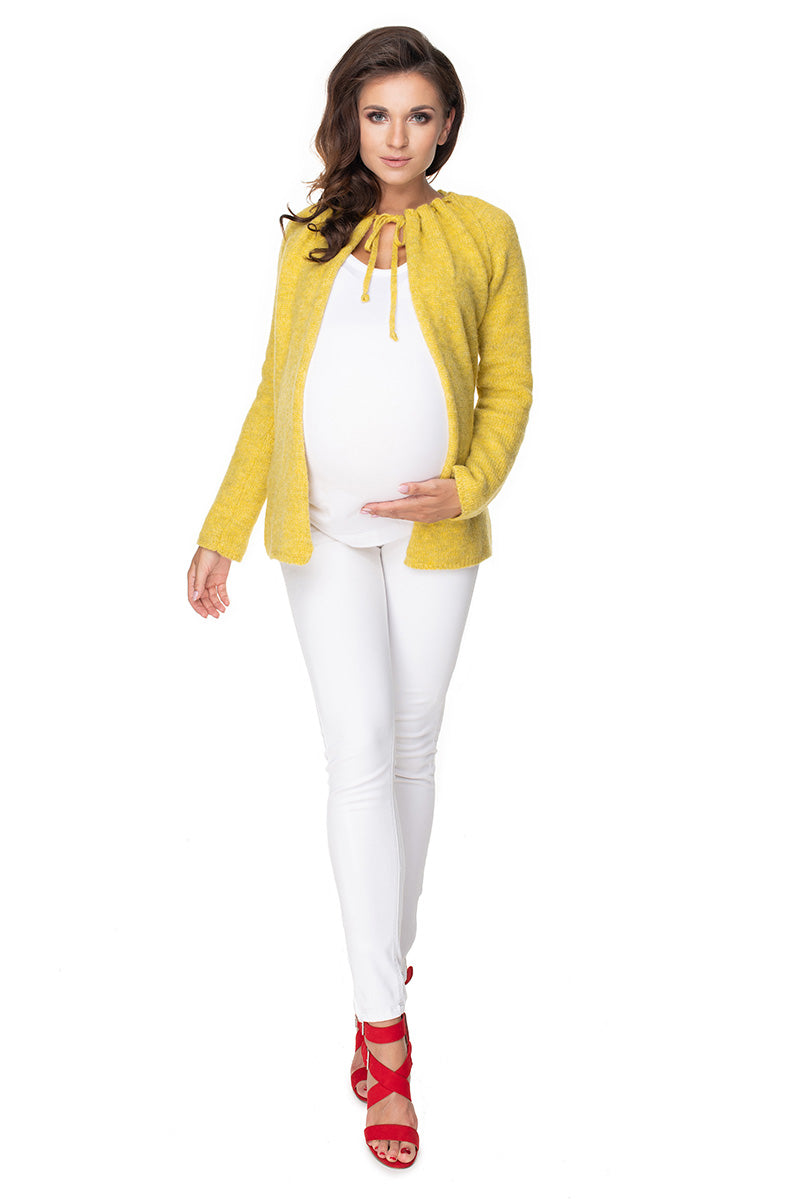 Cardigan de grossesse femme PeeKaBoo — jaune