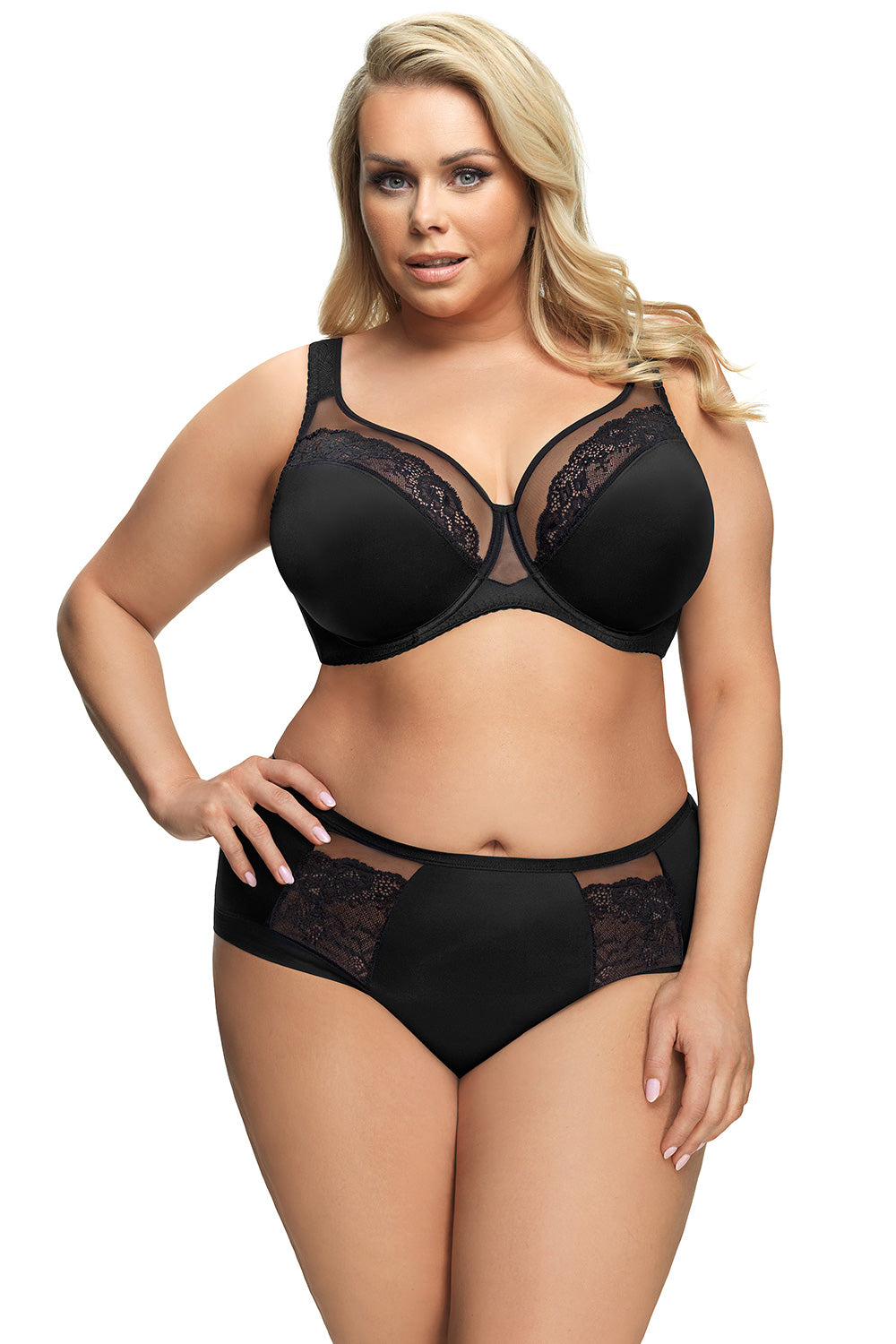 Soutien-gorge semi-soft femme Gorsenia Lingerie Soft Soft — noir