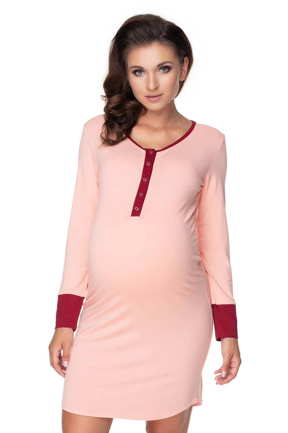 Chemise de nuit de grossesse femme PeeKaBoo — rosé