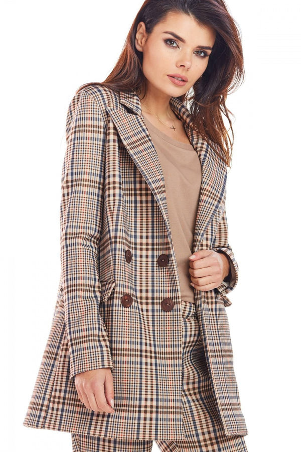 Blazer femme awama — brun