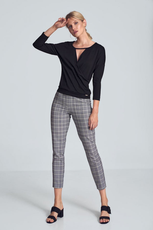 Chaussures à talons femme Figl Pantalon Pantalon — gris