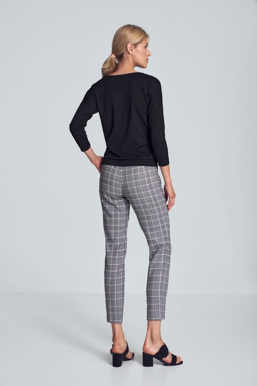 Chaussures à talons femme Figl Pantalon Pantalon — gris