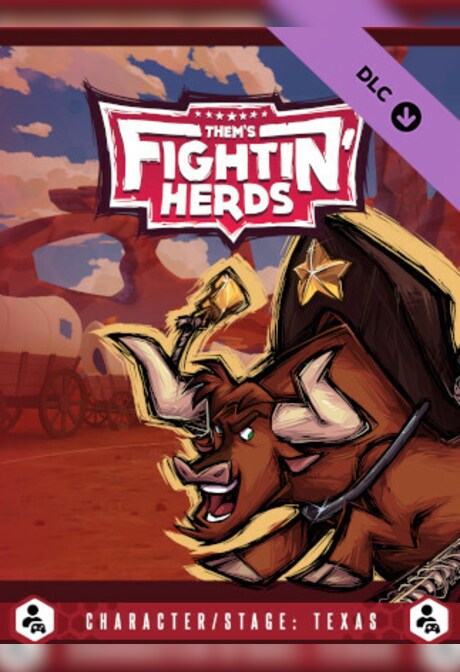 Them's Fightin' Herds - Character/Stage: Texas (PC) - Steam Key - GLOBAL