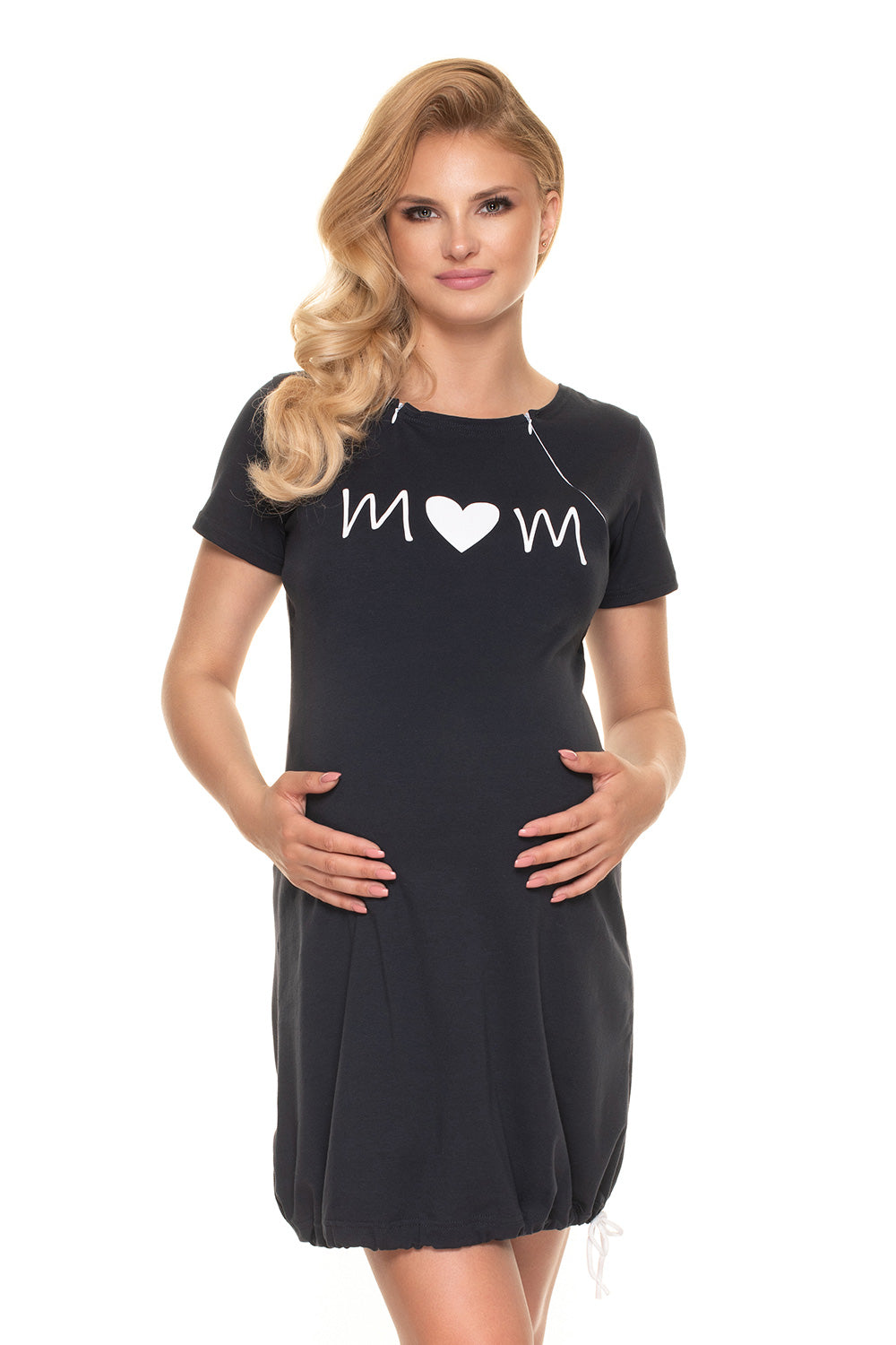 Chemise de nuit de grossesse femme PeeKaBoo — bleu marine