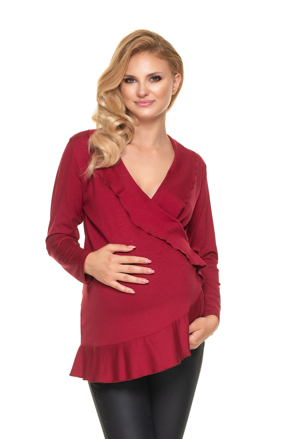 Blouse femme PeeKaBoo De Grossesse De — rouge