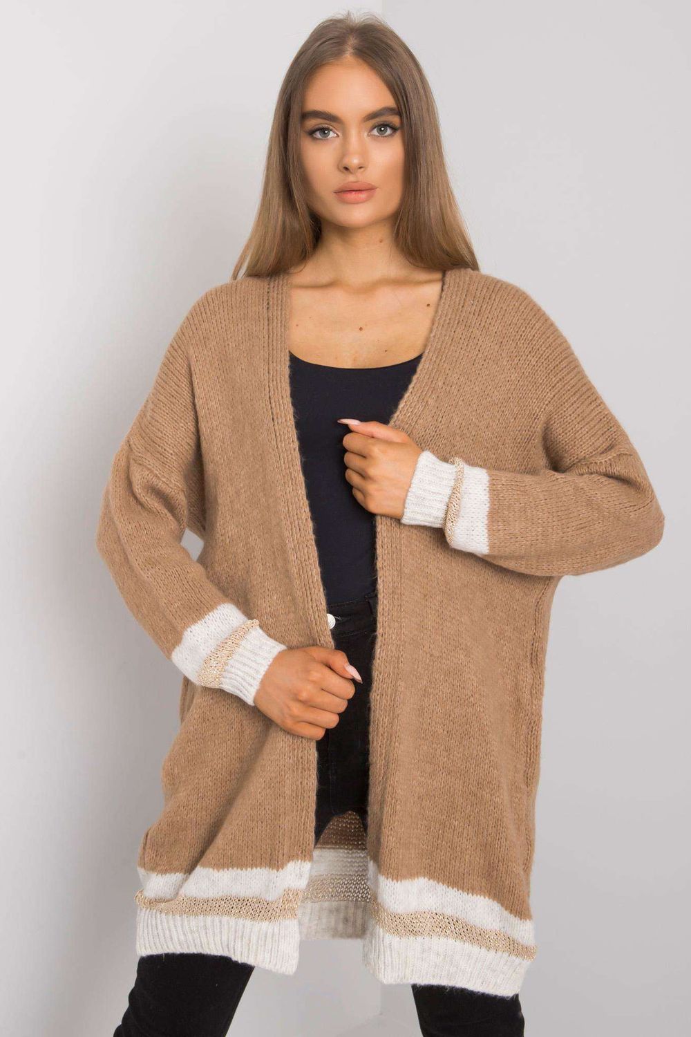 Cardigan femme Och Bella — brun