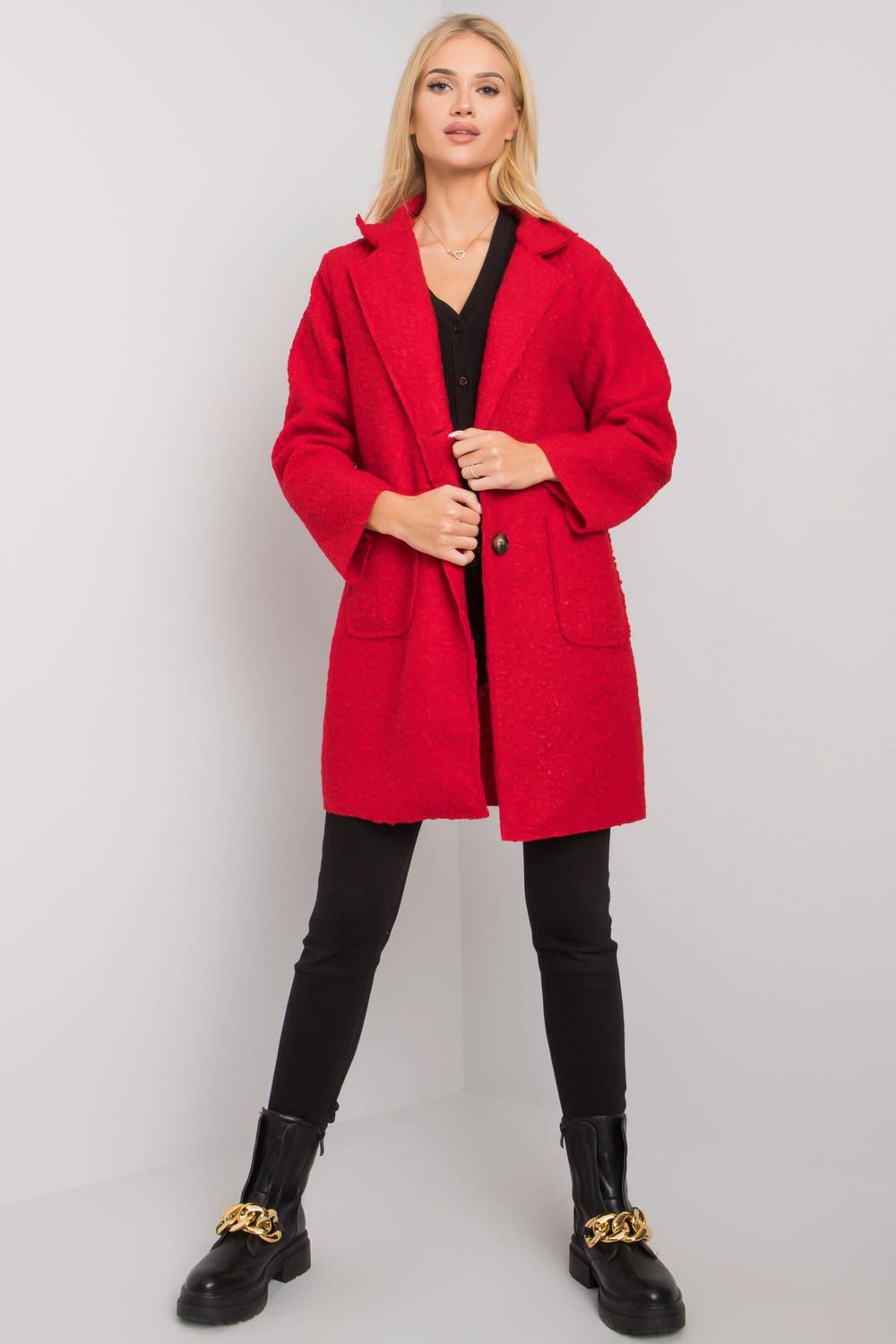 Manteau femme Och Bella — rouge