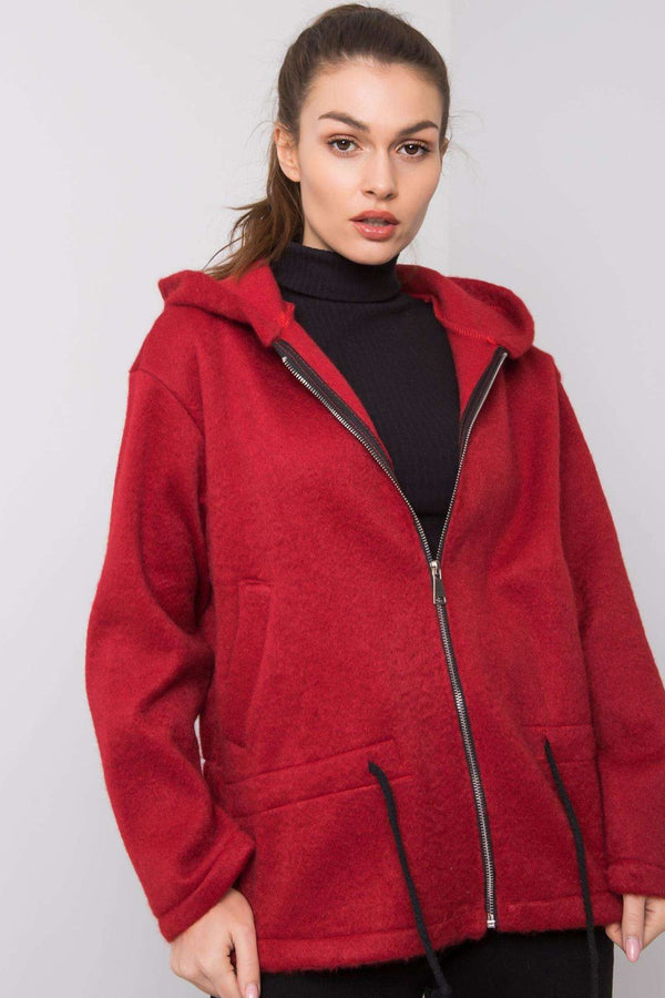 T-shirt femme Italy Moda Sweatshirt Sweatshirt — rouge
