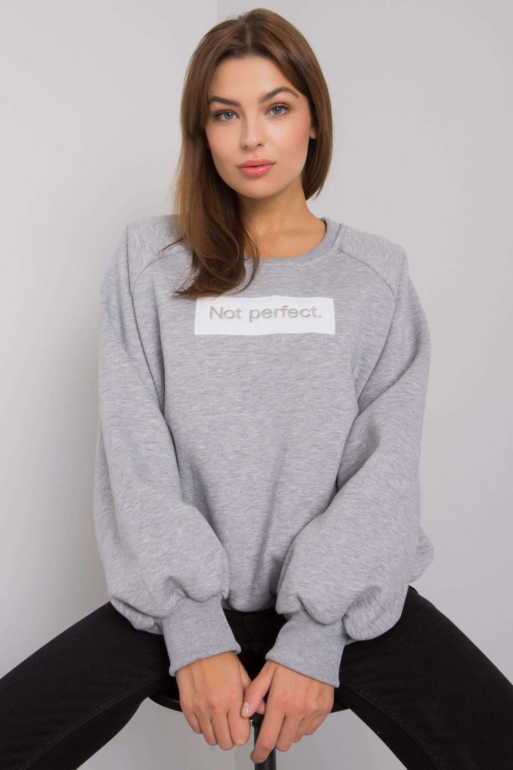 T-shirt femme Ex Moda Sweatshirt Sweatshirt — gris