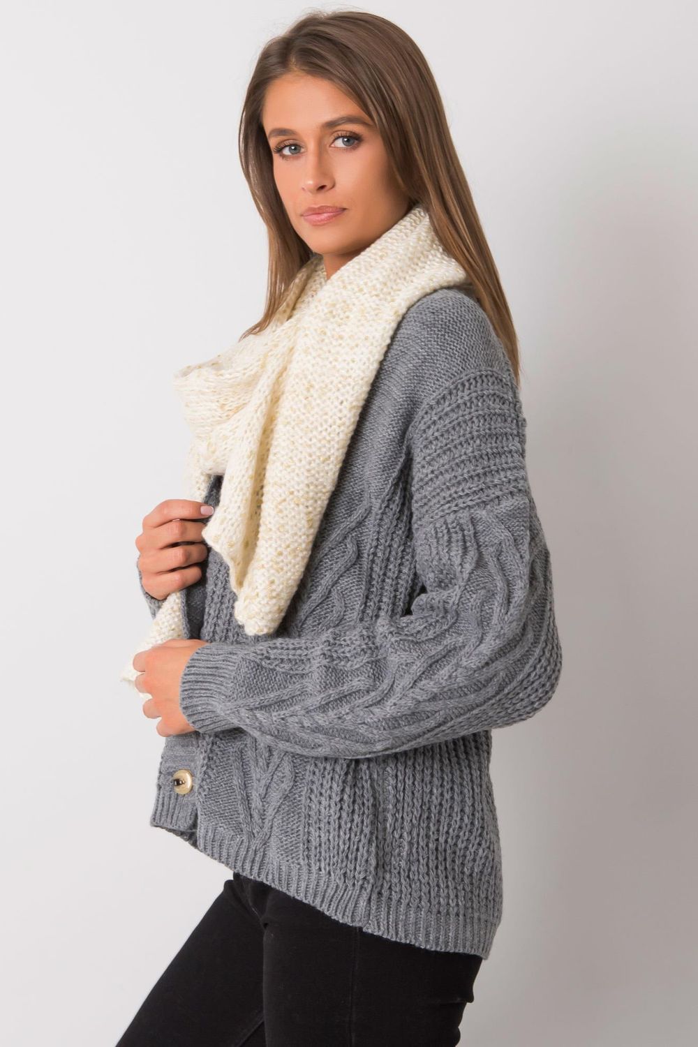 Châle femme AT — beige