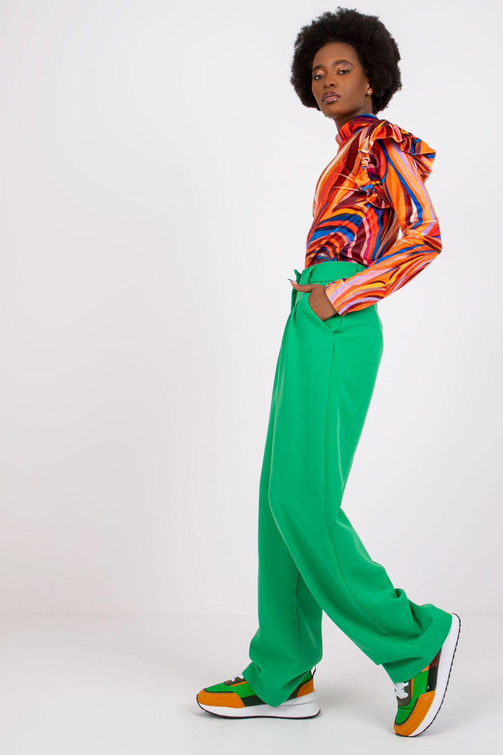 Blouse femme Italy Moda Chemisier Chemisier — orange