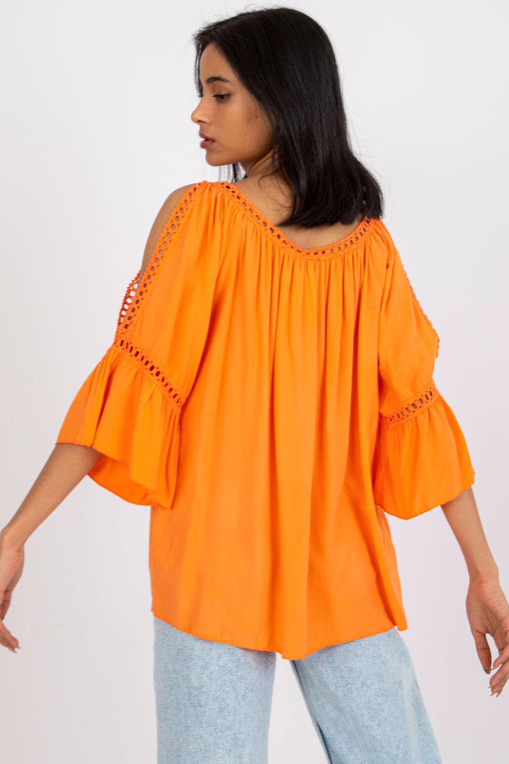 Blouse femme Och Bella Chemisier Chemisier — orange