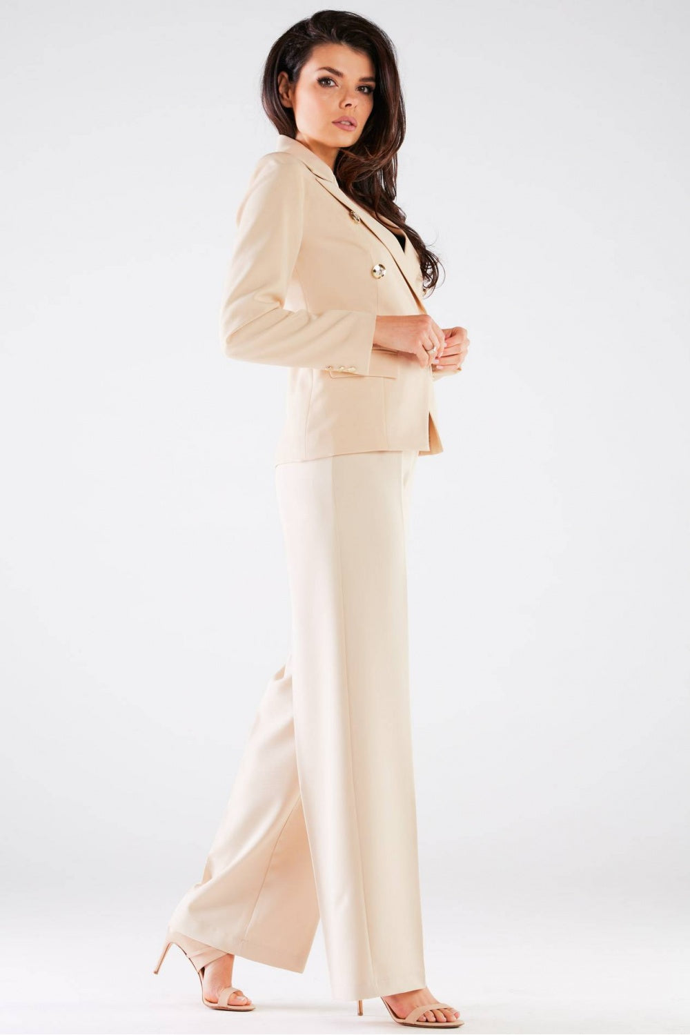 Chaussures à talons femme awama Pantalon Pantalon — beige