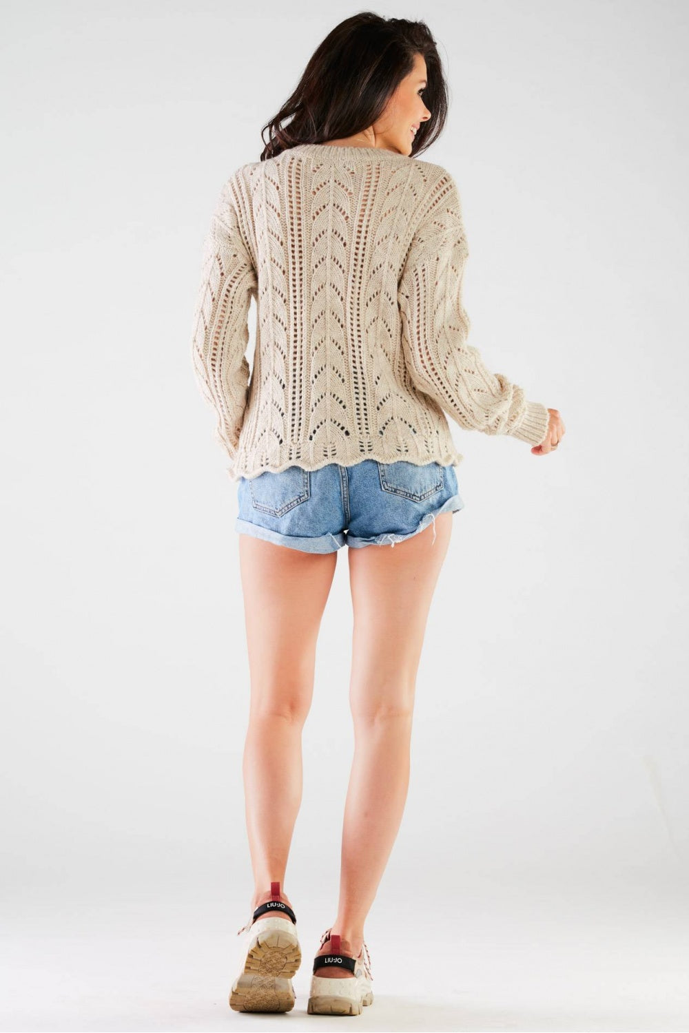 Pull femme awama Chandail Chandail — beige