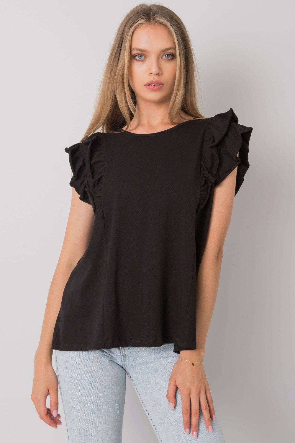 Blouse femme Och Bella Chemisier Chemisier — noir