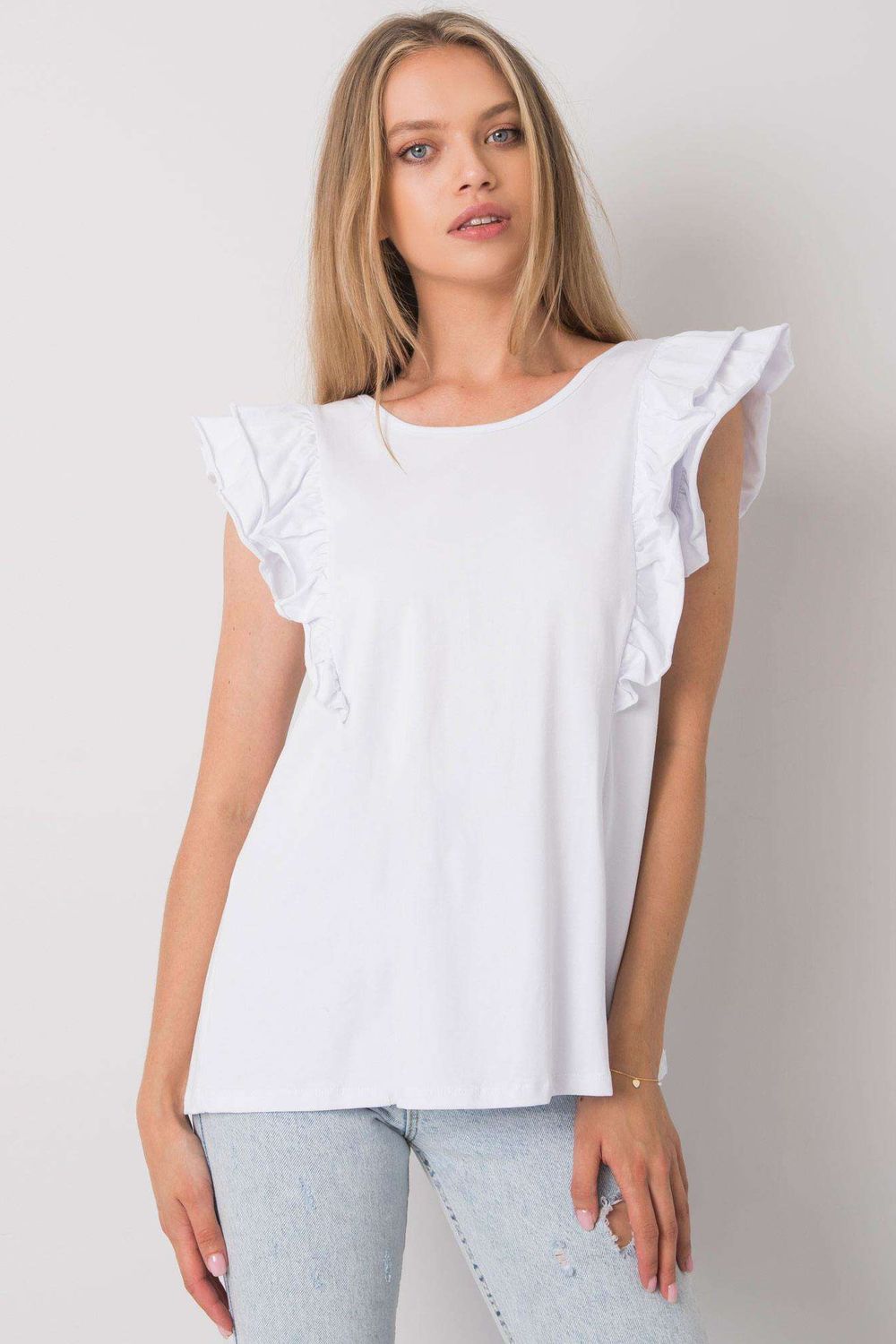 Blouse femme Och Bella Chemisier Chemisier — blanc