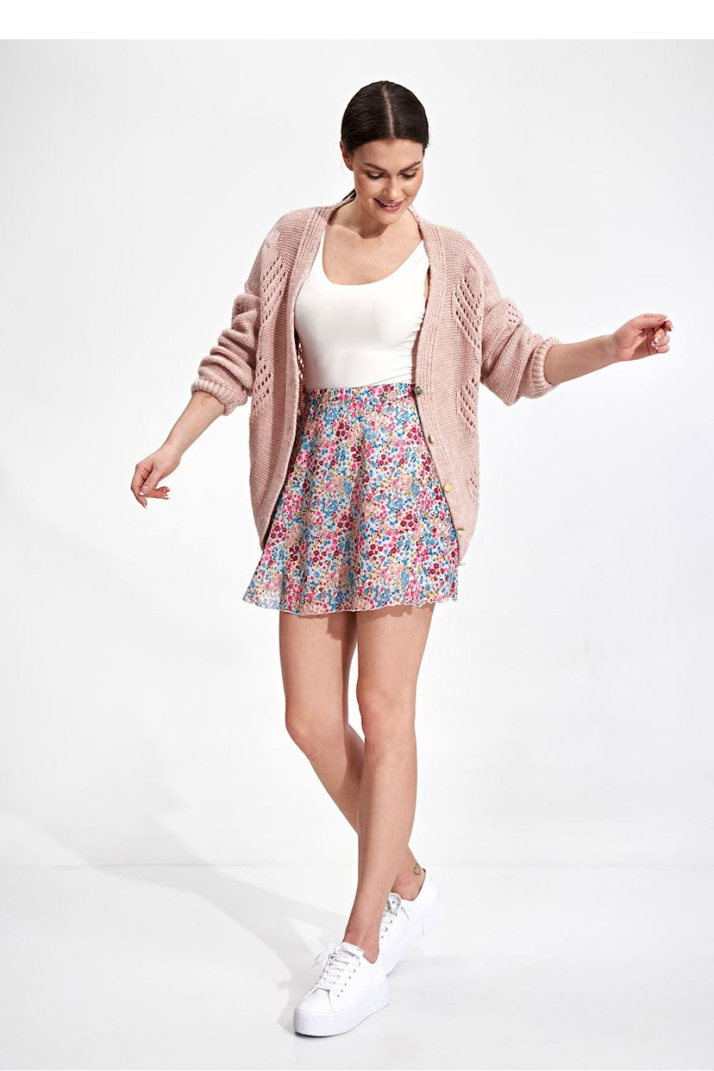 Jupe femme Figl Courte Courte — multicouleur