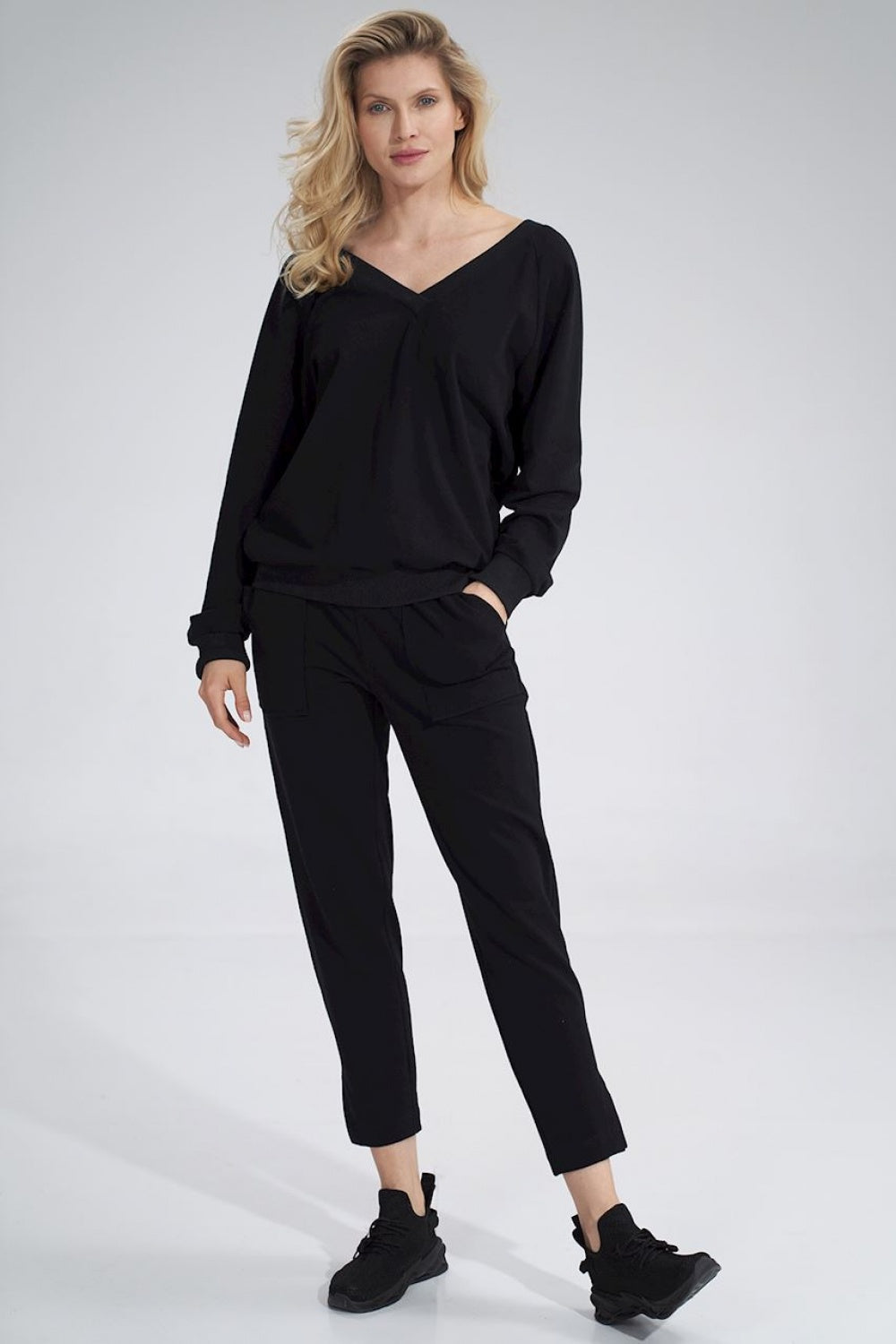 T-shirt femme Figl Sweatshirt Sweatshirt — noir