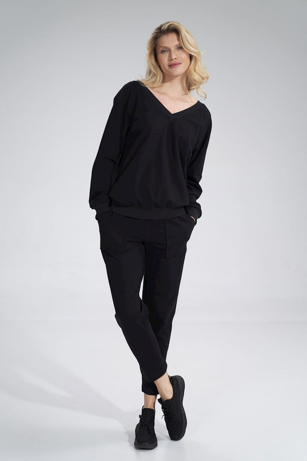 T-shirt femme Figl Sweatshirt Sweatshirt — noir