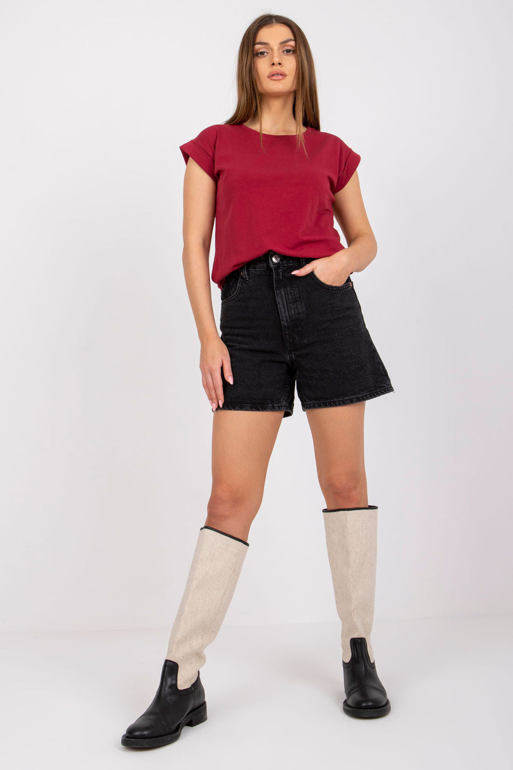 Blouse femme BFG T Shirt T — rouge