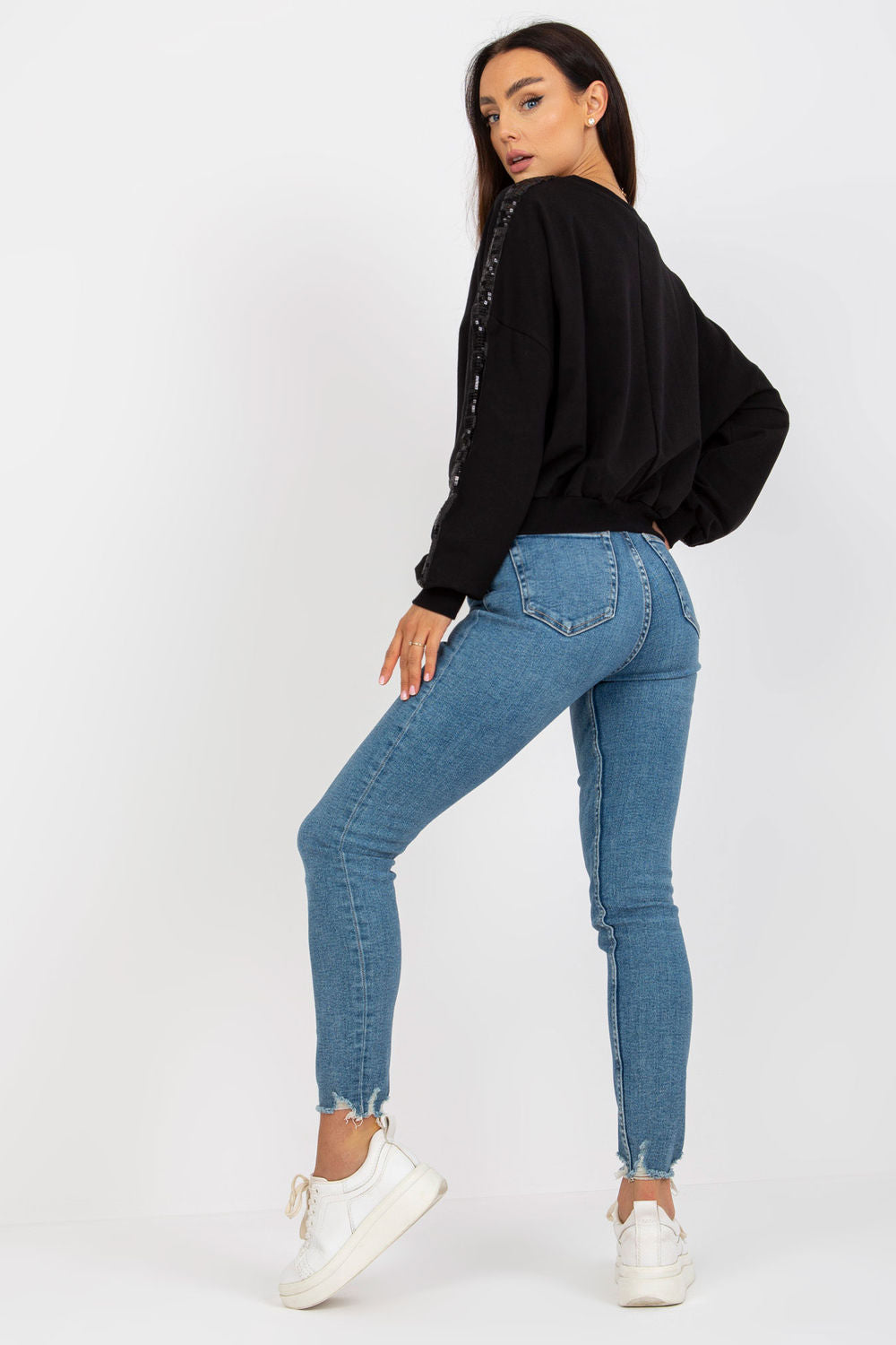 T-shirt femme Rue Paris Sweatshirt Sweatshirt — noir