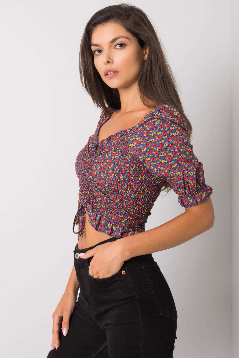 Blouse femme Rue Paris Chemisier Chemisier — bleu