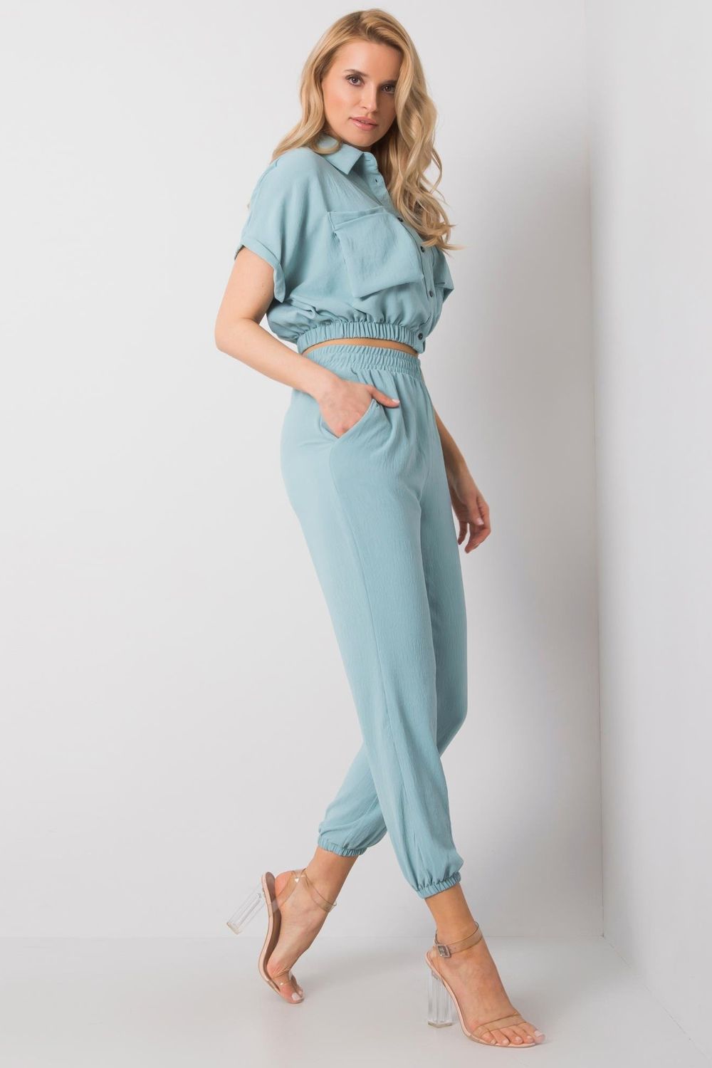 Chaussures à talons femme Rue Paris Pantalon Pantalon — vert