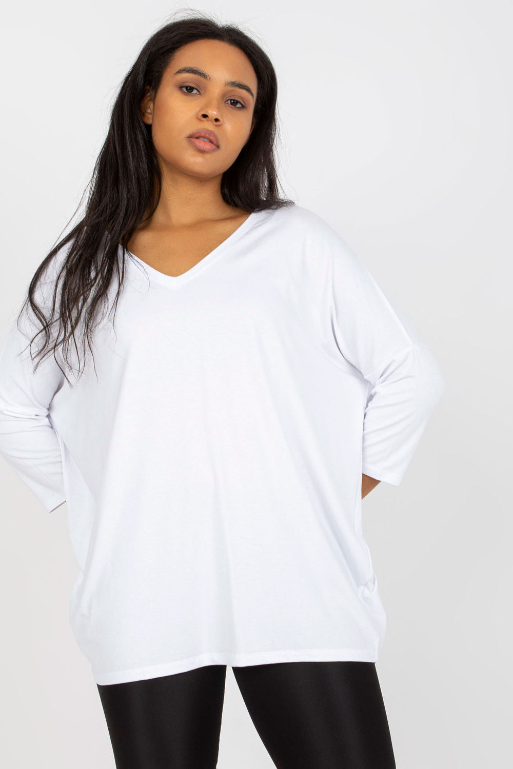 Chemisier grande taille femme Relevance — blanc