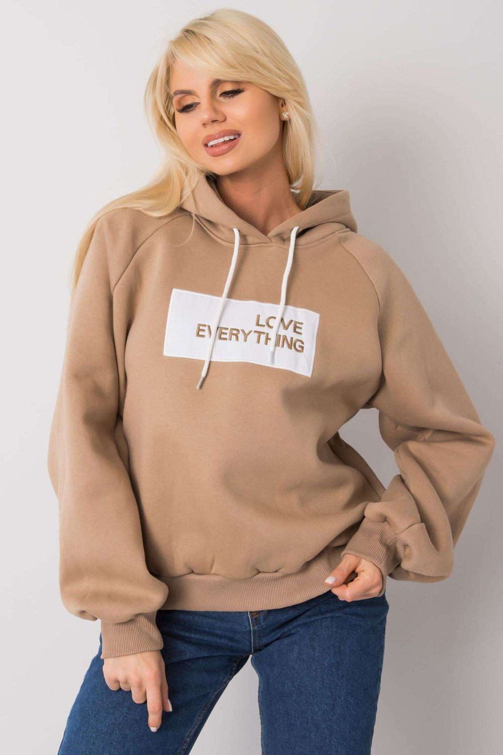 T-shirt femme Ex Moda Sweatshirt Sweatshirt — beige