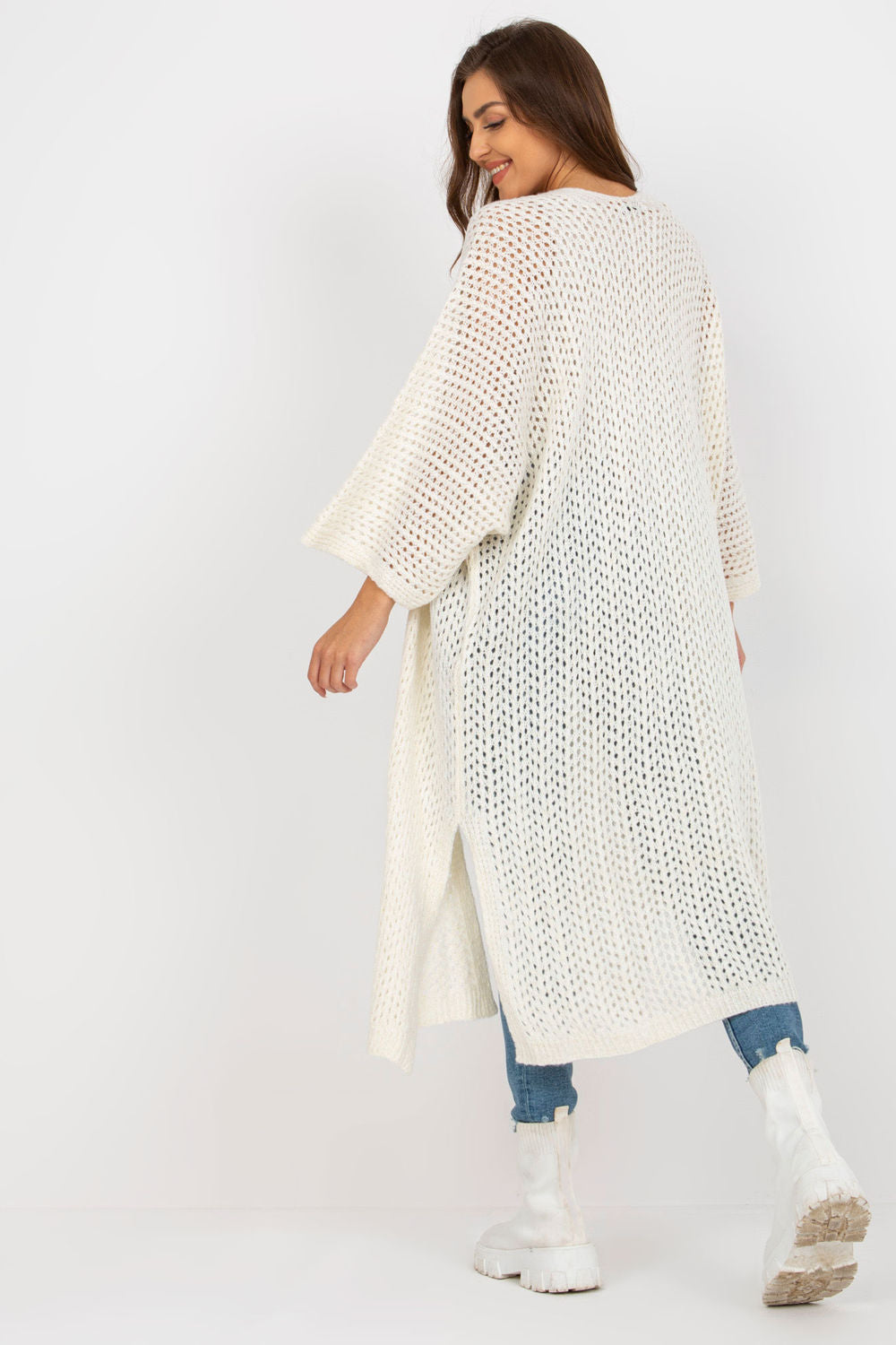 Cardigan femme Och Bella — beige