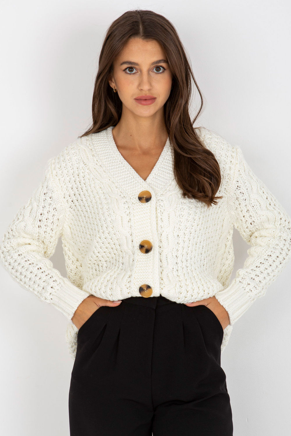 Cardigan femme Rue Paris — beige