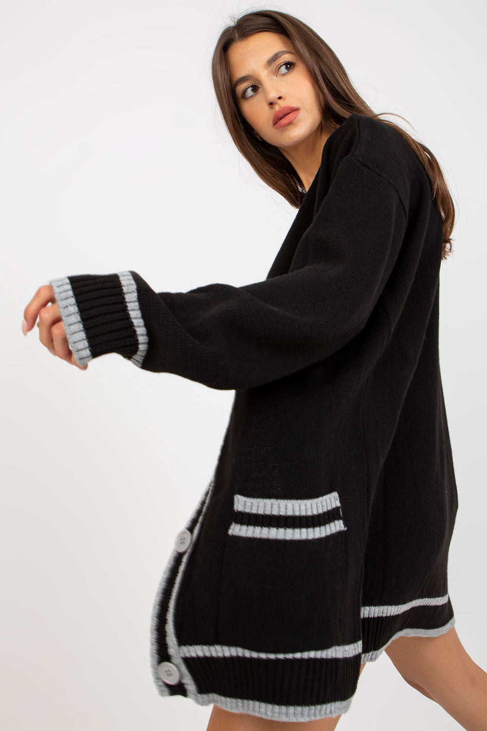 Cardigan femme Rue Paris — noir