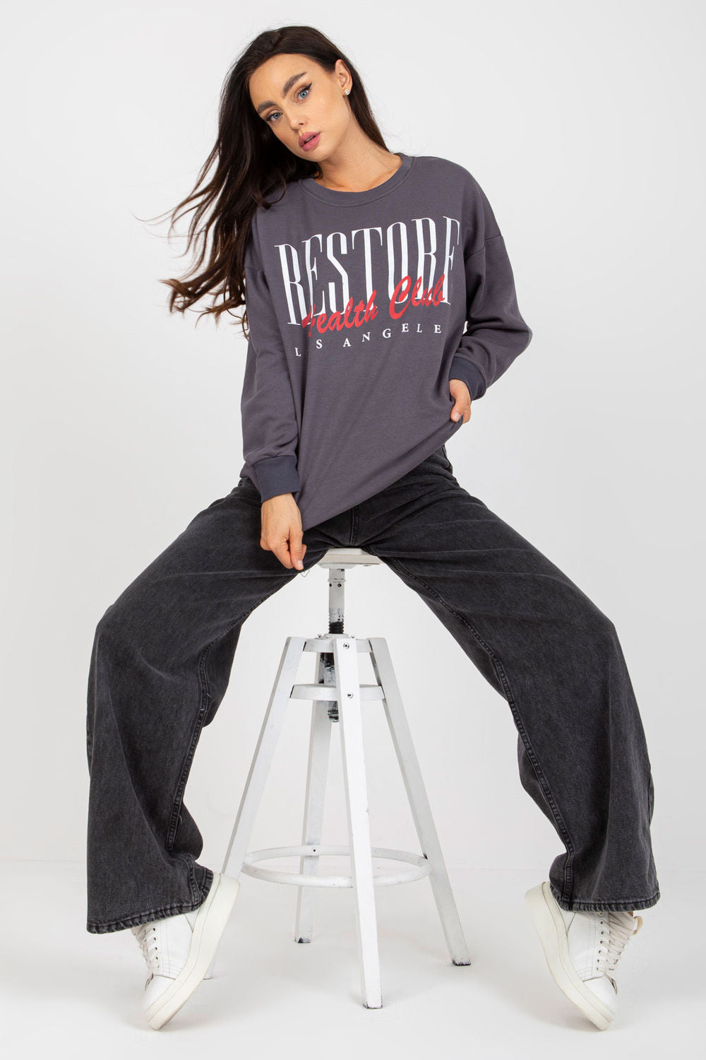 T-shirt femme EM Sweatshirt Sweatshirt — gris