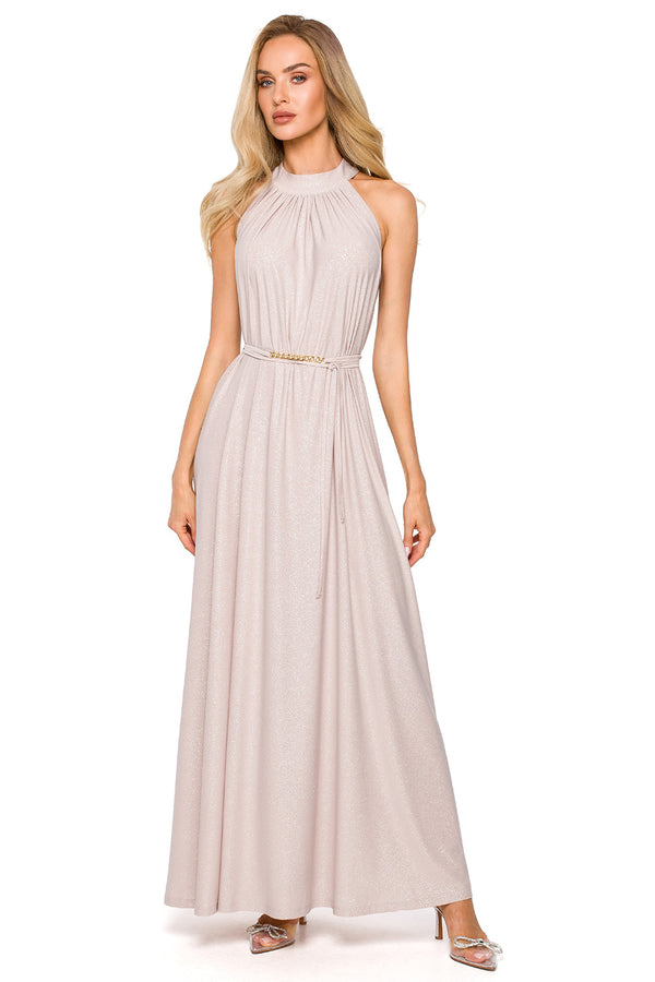 Robe femme Moe De Soirée De — beige